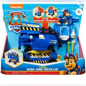 PAW Patrol: Rise and Rescue Transforming Vehicle with Chase Figure, 3+